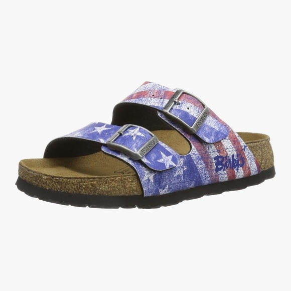 Birkenstock Shoes - Birkenstock Birki’s NWOT SZ EU 36/35 - 5L Santiago American flag Sandals